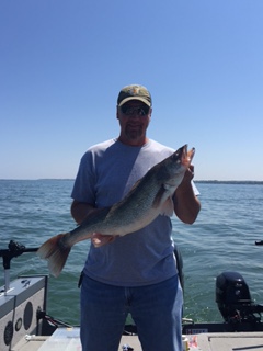 lake erie walleye charter with strikemaster charters